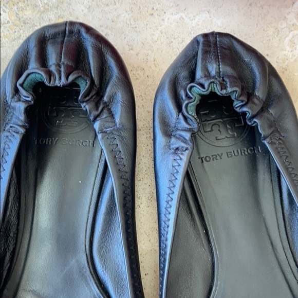 Tory Burch Black Reva Ballet Flats Silver HW - 8 - Picture 4 of 8